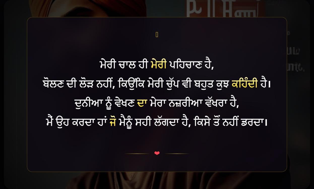 Attitude Quotes In Punjabi For Boys