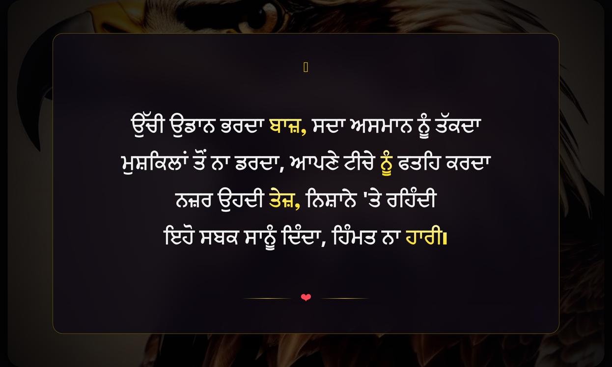 Eagle Quotes In Punjabi