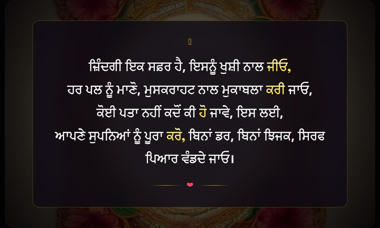 Good Quotes In Punjabi About Life