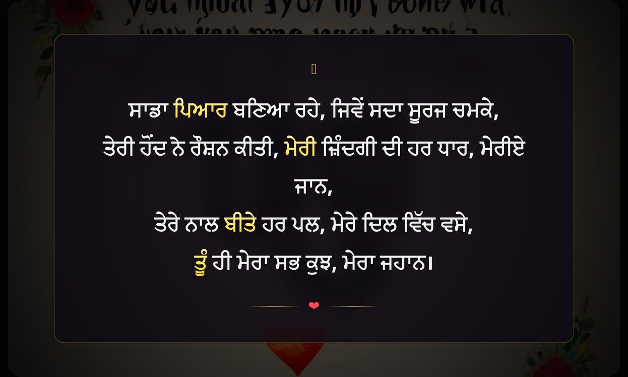 Quotes For Husband In Punjabi